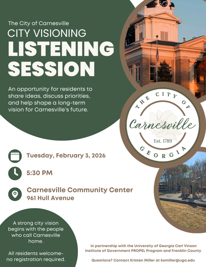 Carnesville city visioning